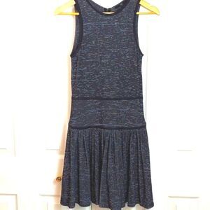 Tibi Black Ribbed Knit Dress Sz 4